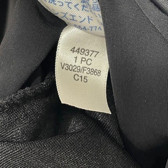 Lands' End Swim Top Tankini Black‎ Ruched Size 14 - Picture 6 of 8